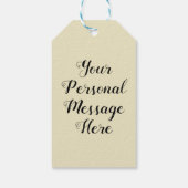 平和オン地球、善意の男性ギフトラベル ギフトタグ (裏面)