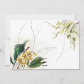 平和オン・アースフローラ2枚の写真家族 シーズンカード (裏面)