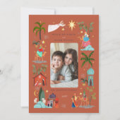 平和オン・アース三賢者のクリスマス自然 シーズンカード (正面)