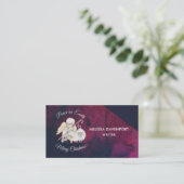 平和オン・アース・エンジェル・シェパードと羊 名刺 (スタンド正面)