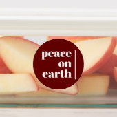 平和オン・アース・クリスマス・ミニマリスト ラベル (貼付)