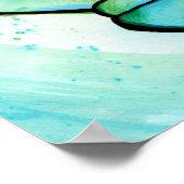 平和オン・アース・デー平和サイン芸術の平和 ポスター (角)