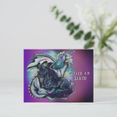 平和オン・アース・ドラゴンとユニコーン シーズンポストカード (スタンド正面)