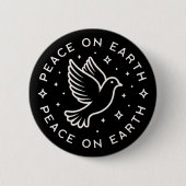 平和オン・アース・ピースメーカ活動家 缶バッジ (正面)