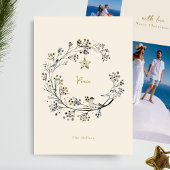 平和オーガニックリース数々の写真年レビュー シーズンカード