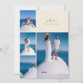 平和オーガニックリース数々の写真年レビュー シーズンカード (裏面)