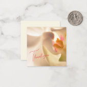 平和オーキッドデザインフラットノートカード ノートカード (正面/裏面インサイチュ)