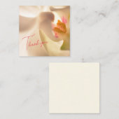 平和オーキッドデザインフラットノートカード ノートカード (正面/裏面)