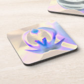 平和オーキッドデザイン懸命プラスチックのコースター コースター (左側)