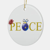 平和オーナメントのクリスマス セラミックオーナメント (左)
