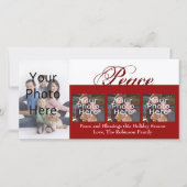 平和カスタムクリスマスフォトカード シーズンカード (正面)