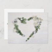 平和カスタム、喜び、愛のハート ノートカード (正面/裏面)