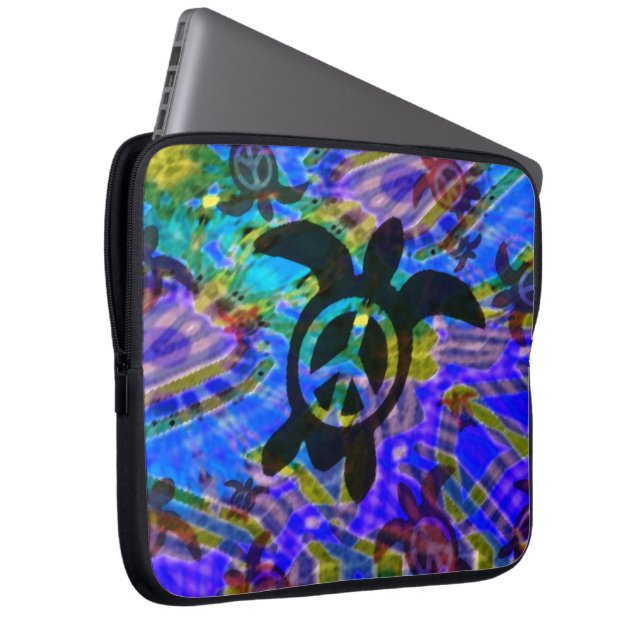 平和カメのラップトップスリーブ ラップトップスリーブ (正面右)