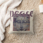 平和カラフルな仏の水彩画の芸術の装飾用クッション クッション (ブランケット)