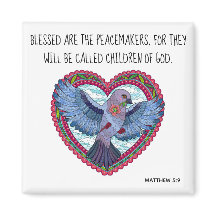 平和カラフルに関する聖句を書く(マタイ5:9)