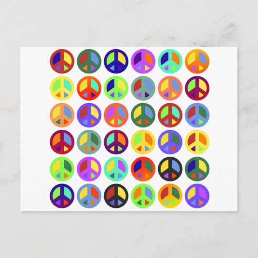 平和カラフルの兆し ポストカード (正面)