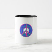 平和カラフルの兆し マグカップ (中央)