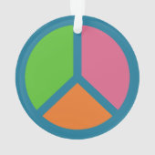 平和カラフルサインオーナメント オーナメント (裏面)