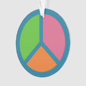平和カラフルサインオーナメント オーナメント (正面)