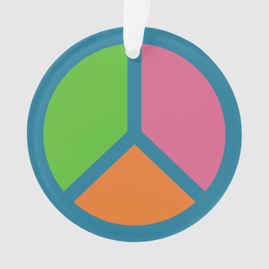 平和カラフルサインオーナメント オーナメント (正面)