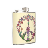 平和カラフルフローラかわいいボホヒッピー卸売 フラスク (右)