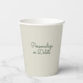 平和カラフルフローラかわいいボホヒッピー卸売 紙コップ (裏面)