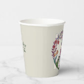 平和カラフルフローラかわいいボホヒッピー卸売 紙コップ (右)