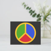 平和カラフル標識はがき ポストカード (スタンド正面)