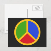 平和カラフル標識はがき ポストカード (正面/裏面)
