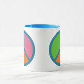 平和カラフル標識マグ マグカップ (中央)