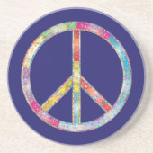 平和カラフル標識 コースター (正面)