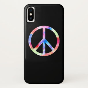平和カラフル標 iPhone X ケース