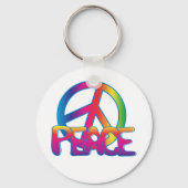 平和カラフル記号キーチェーン キーホルダー (正面)