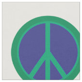 平和カラフル記号 ファブリック (クローズアップ)