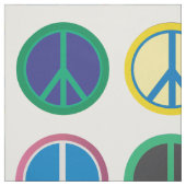 平和カラフル記号 ファブリック (見本)