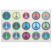 平和カラフル記号 ファブリック (ファットクウォーター)