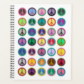 平和カラフル記号 プランナー手帳 (正面)