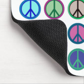 平和カラフル記号 マウスパッド (コーナー)