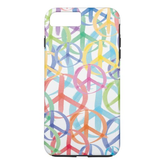 平和カラフル記号 Case-Mate iPhoneケース (裏面)