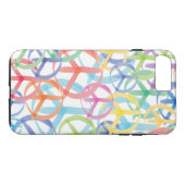 平和カラフル記号 Case-Mate iPhoneケース (裏面(横))