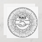 平和カレンダーカード シーズンカード (正面/裏面)