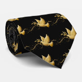 平和キリスト教のイベントのタイの金ゴールドの鳩 ネクタイ (ロール)