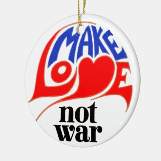 平和クリスマスに愛を捧げる セラミックオーナメント (左)