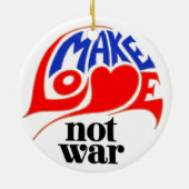 平和クリスマスに愛を捧げる セラミックオーナメント (裏面)