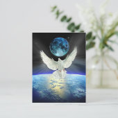 平和クリスマスの鳩の地球の平和 ポストカード (スタンド正面)