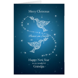 平和クリスマスの鳩、おじいちゃん