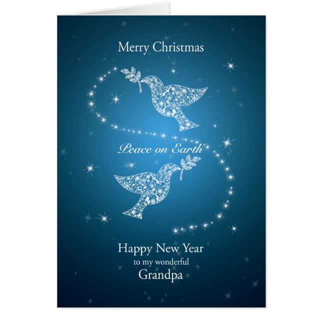 平和クリスマスの鳩、おじいちゃん (正面)