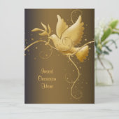 平和クリスマスの鳩 招待状 (スタンド正面)