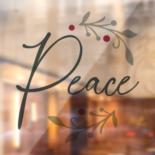 平和クリスマスウィンドウまたは壁の固定 ウィンドウサイン (シート2)