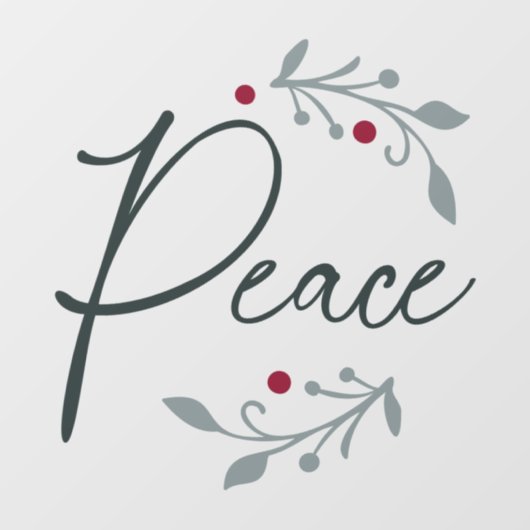 平和クリスマスウィンドウまたは壁の固定 ウィンドウサイン (シート)